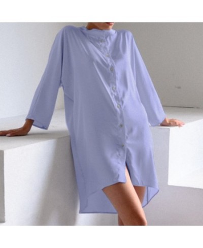 2023 Summer New European and American Cropped Sleeve Dressing Gown Cardigan Loose Ice Silk Pajamas Solid Color Casual Yukata ...