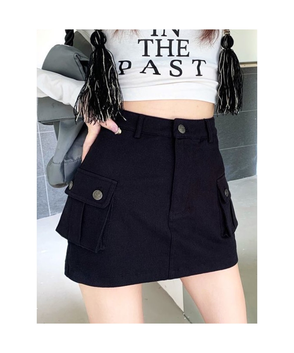 Skirts Women Retro Slim Sexy Design Simple Pure Ulzzang All-match Daily Streetwear Popular Safari Style Mini Faldas Summer $3...