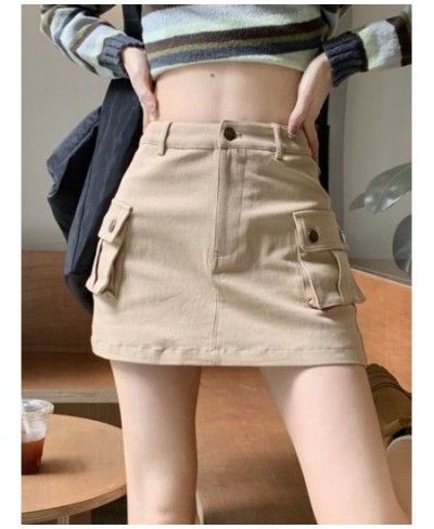 Skirts Women Retro Slim Sexy Design Simple Pure Ulzzang All-match Daily Streetwear Popular Safari Style Mini Faldas Summer $3...