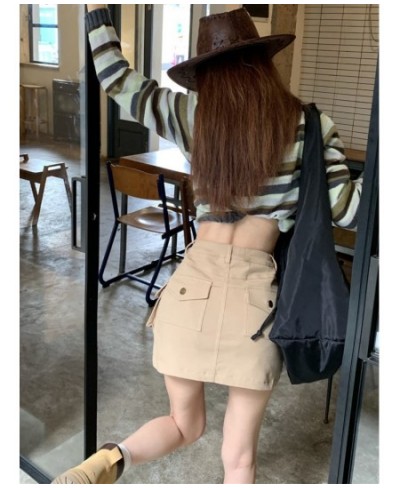 Skirts Women Retro Slim Sexy Design Simple Pure Ulzzang All-match Daily Streetwear Popular Safari Style Mini Faldas Summer $3...