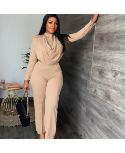 Office Lady Two Piece Set Women Fall Clothes 2022 Long Sleeve Ruched Crop Top and Pants Suits Business Workwear Matching Sets...