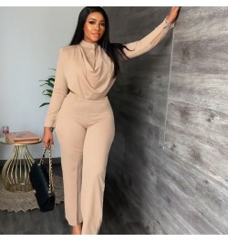 Office Lady Two Piece Set Women Fall Clothes 2022 Long Sleeve Ruched Crop Top and Pants Suits Business Workwear Matching Sets...