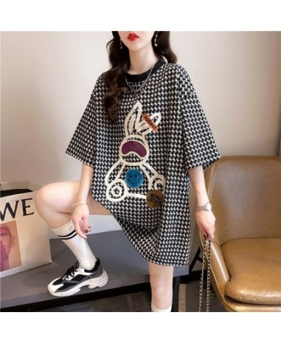 2022 Summer New Versatile Top Medium Long Short Sleeve T-Shirt Women's Fashion $41.79 - Women Tops