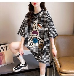 2022 Summer New Versatile Top Medium Long Short Sleeve T-Shirt Women's Fashion $41.79 - Women Tops