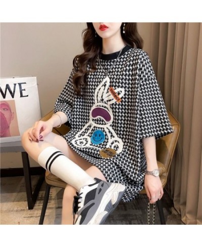 2022 Summer New Versatile Top Medium Long Short Sleeve T-Shirt Women's Fashion $41.79 - Women Tops