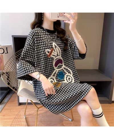 2022 Summer New Versatile Top Medium Long Short Sleeve T-Shirt Women's Fashion $41.79 - Women Tops