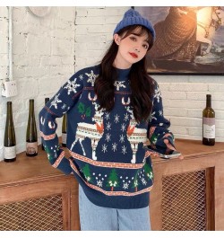 Christmas Tree Couple Street Sweater Women's Snowflake Sweatshirt Men's/Women's Pullover Casual Crew Neck Thermal Knitwear $4...