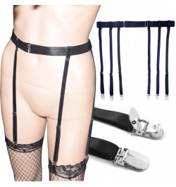 Women Thigh Suspender with Non Slip Locking Clamps Shirt Holder Strap Waist Garter Belt for Stockings for Party Cosplay $19.1...