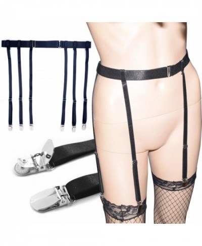 Women Thigh Suspender with Non Slip Locking Clamps Shirt Holder Strap Waist Garter Belt for Stockings for Party Cosplay $19.1...