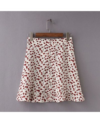 Women White High Waist Slim Thin Sexy Line Skirts Dots Witty Sweet Temperament Mini Skirt Green 2023 Summer Female Streetwear...