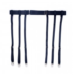 Women Thigh Suspender with Non Slip Locking Clamps Shirt Holder Strap Waist Garter Belt for Stockings for Party Cosplay $19.1...