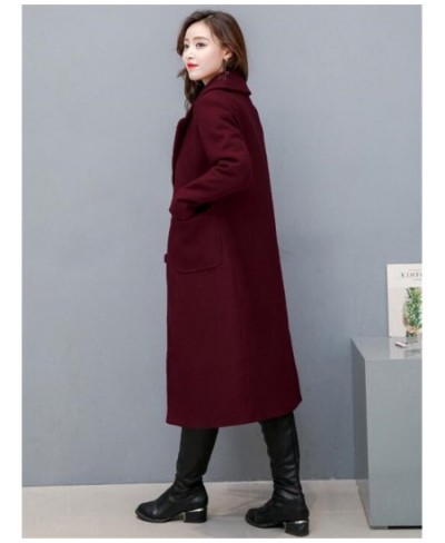 Women Woolen Trench Coat Long Outwear Female Elegant Office Long-sleeved Woaen suit jacket outdoor parkas autumn ladies $75.5...