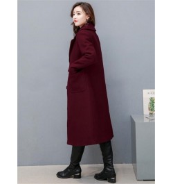 Women Woolen Trench Coat Long Outwear Female Elegant Office Long-sleeved Woaen suit jacket outdoor parkas autumn ladies $75.5...