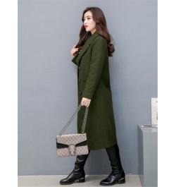 Women Woolen Trench Coat Long Outwear Female Elegant Office Long-sleeved Woaen suit jacket outdoor parkas autumn ladies $75.5...