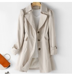 Spring Autumn Trench Coat Women 2023 Fashion Korean Single-breasted Loose Mid Long Women Overcoat Windbreaker Female Outerwe ...