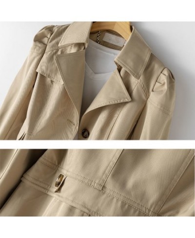 Spring Autumn Trench Coat Women 2023 Fashion Korean Single-breasted Loose Mid Long Women Overcoat Windbreaker Female Outerwe ...