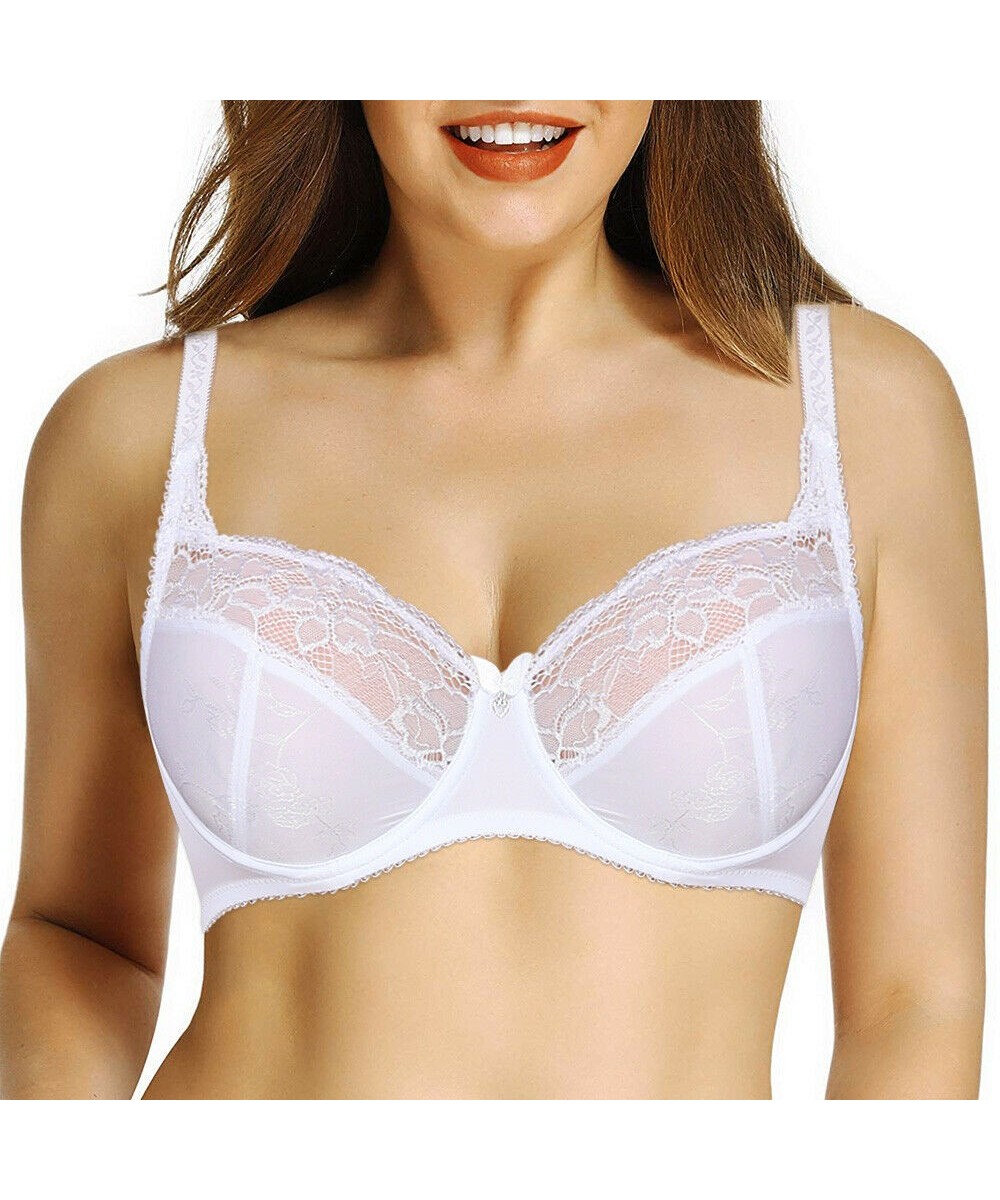 Sexy Lace Bras For Women Sexy Lingerie Embroidery Bralette Wire Bone A B C D E F G 75 80 85 90 95 100 105 $21.53 - Underwear