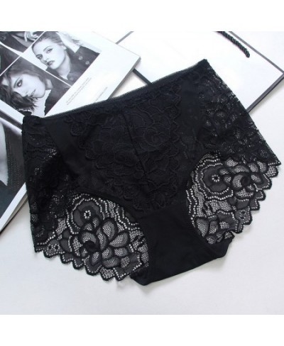 Women's Briefs Ropa Interior Sexy Lace Panties High Waist Women Plus Size Lingere Seamless Buttock Underwear Intimates $13.21...