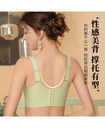 Soft No Underwire Bra Widened Hem Non-slip Shoulder Strap Comfortable Upper Support Underwear Antibacterial Small Chest Bra $...