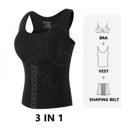 3 in 1 Waist Trainer Body Shaper Women Posture Corrector Push Up Bra Slimming Underwear Sheath Tummy Control Tank Tops $24.39...