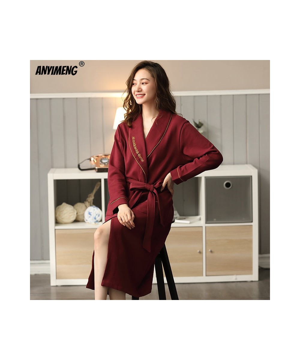 M-4XL Woman Big Bathrobe Autumn Winter Sleepwear Elegant Shawl Collar Nightwear Luxury Solid Lady Robes Mid-calf Robe for Wom...