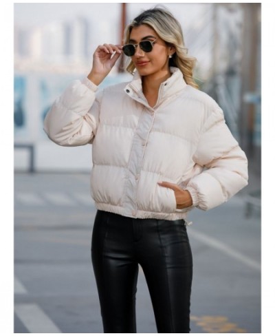 Warm Jacket Women 2022 New Winter Clothes Solid Color Korean Short Padded Coat Female Lightweight Parkas Autumn Casual Outwea...