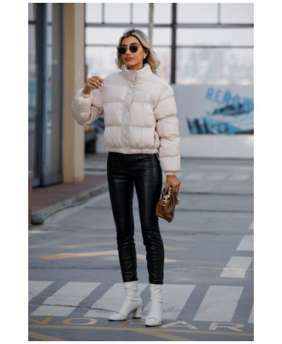 Warm Jacket Women 2022 New Winter Clothes Solid Color Korean Short Padded Coat Female Lightweight Parkas Autumn Casual Outwea...