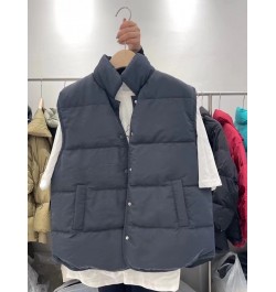 2023 New Winter Women Ultra Light Down Vest Female Casual Loose Waistcoat White Duck Down Gilet Single-Breasted Coat $42.64 -...