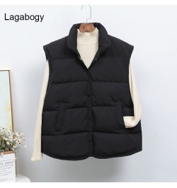 2023 New Winter Women Ultra Light Down Vest Female Casual Loose Waistcoat White Duck Down Gilet Single-Breasted Coat $42.64 -...