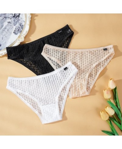 Women Sexy Lingerie Lace Panties Underwear Mesh See-through Seamless Female Briefs Comfortable Perspective Ladies Lingerie $1...