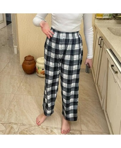 Oversized Zebra Print Pants For Women High Waist Wide Leg Long Trousers Fashion Loose Casual Plaid Pant Female Streetwear $31...