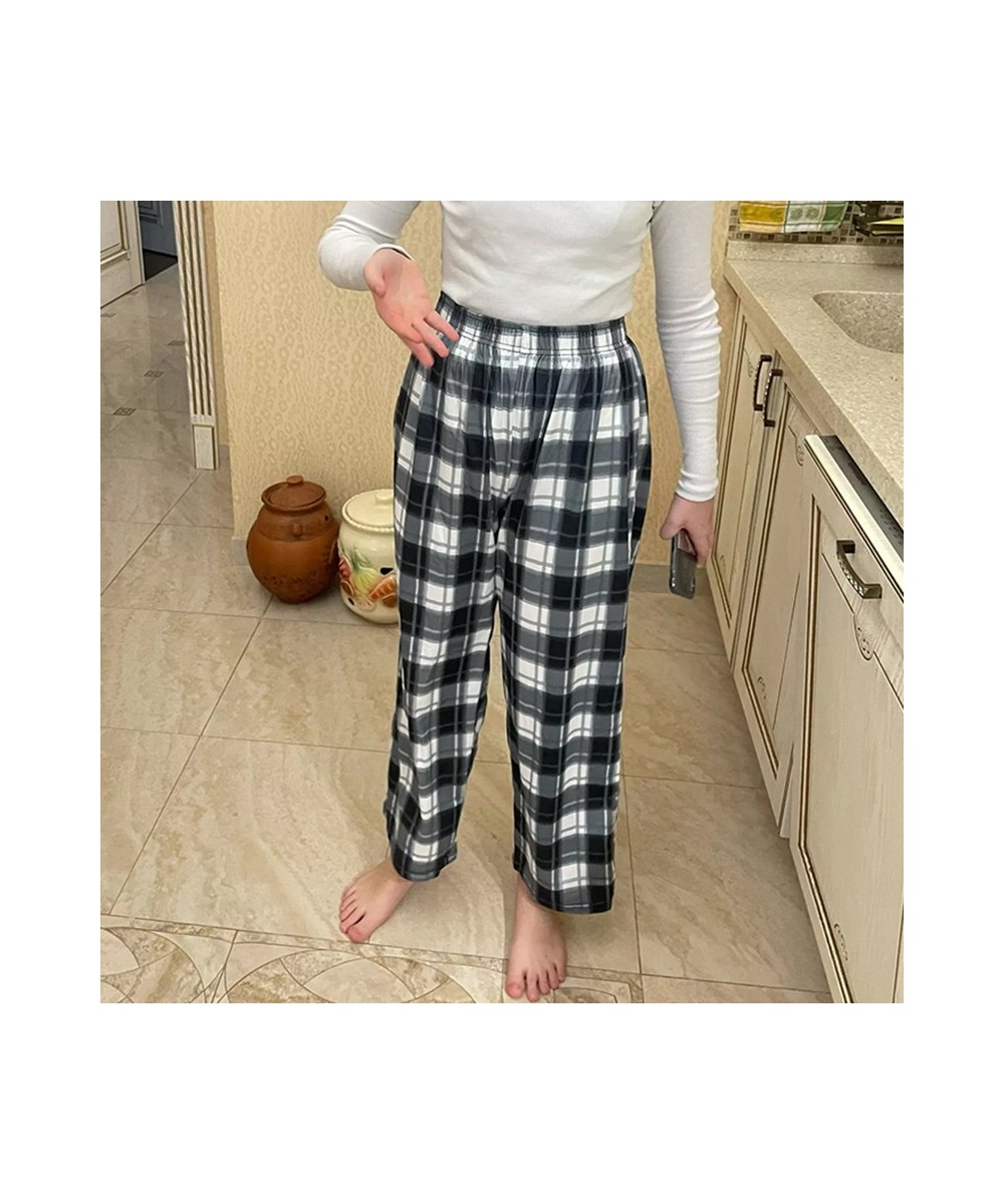 Oversized Zebra Print Pants For Women High Waist Wide Leg Long Trousers Fashion Loose Casual Plaid Pant Female Streetwear $31...