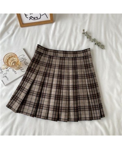 New Korean Version Of Plaid Pleated Skirt Female Spring And Autumn High Waist Thin Style A-line Short Skirt Student Party $31...