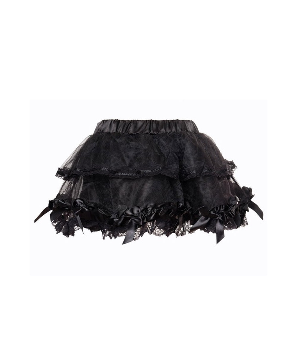 Adult Pettiskirt Lolita Style Mesh Lace Satin Purple Sexy Skirt Petticoat Girl Micro Mini Skirts Underskirt with Bows $40.39 ...