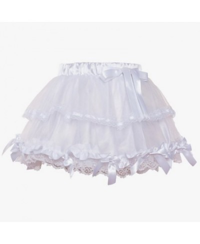 Adult Pettiskirt Lolita Style Mesh Lace Satin Purple Sexy Skirt Petticoat Girl Micro Mini Skirts Underskirt with Bows $40.39 ...