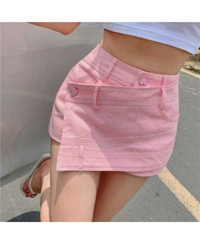 Shorts Women Summer Skinny Solid Denim Irregular Fashionable Holiday Korean Version Ladies Trousers Leisure Stylish High Wais...