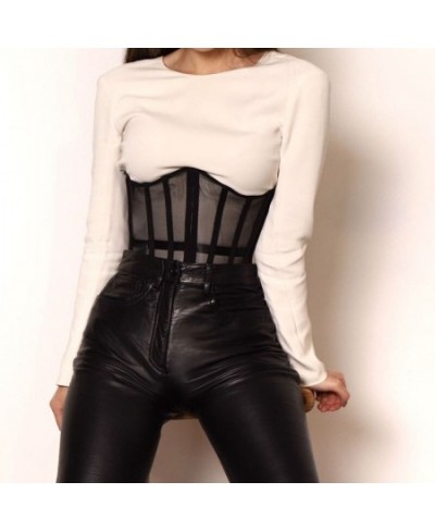 Decorative Fashion Corset For Women Lace Up Bustiers Waist Collect Sheath Bust Push Up White Corsage Black Gothic Clothing $2...