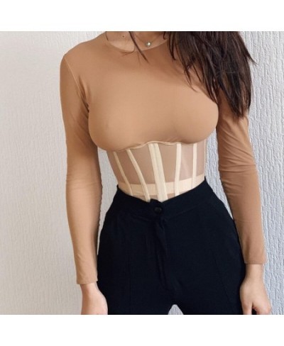 Decorative Fashion Corset For Women Lace Up Bustiers Waist Collect Sheath Bust Push Up White Corsage Black Gothic Clothing $2...