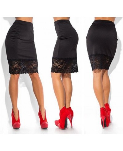 Sexy Women Formal Stretch Skirts High Waist Summer Lace Mini Skirts Bandage Bodycon Mini Lace Skirt Pencil Skirts $22.30 - Sk...