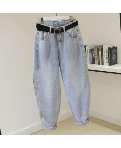 Fashion Jeans Woman High Waist Jeans Loose Zipper Full Length Female Denim Harem Pants Casual Vintage Streetwear Y2k Pants U2...