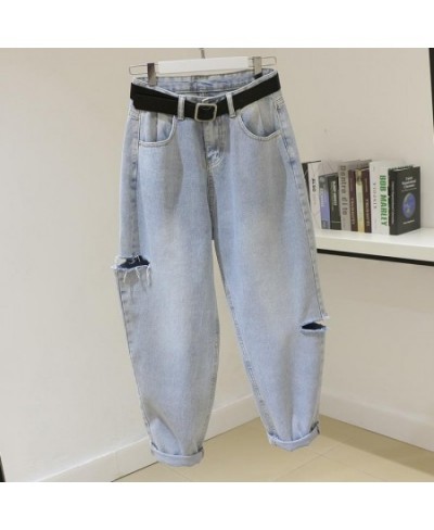 Fashion Jeans Woman High Waist Jeans Loose Zipper Full Length Female Denim Harem Pants Casual Vintage Streetwear Y2k Pants U2...