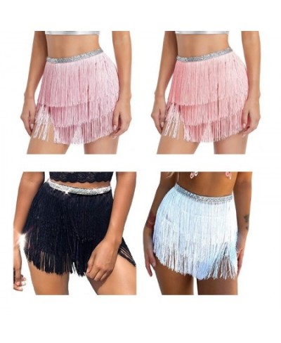 Dance Hip Skirt Tassel Fringe Scarf Wrap Adjustable Waist Chain for Women $32.42 - Skirts