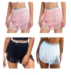 Dance Hip Skirt Tassel Fringe Scarf Wrap Adjustable Waist Chain for Women $32.42 - Skirts