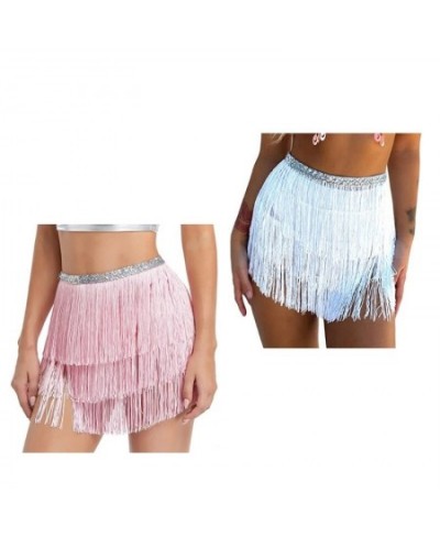 Dance Hip Skirt Tassel Fringe Scarf Wrap Adjustable Waist Chain for Women $32.42 - Skirts