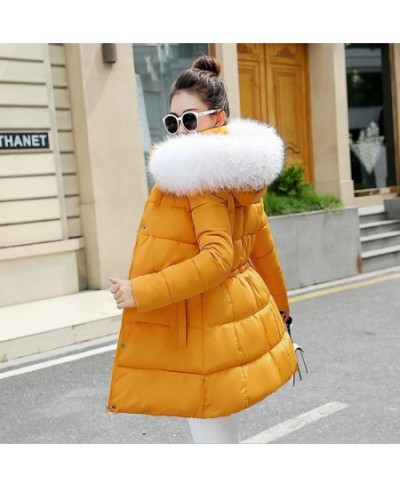 Winter Jacket Women New 2023 Coats Artificial raccoon hair collar Female Parka black Thick Cotton Padded Lining Ladies S-3XXX...