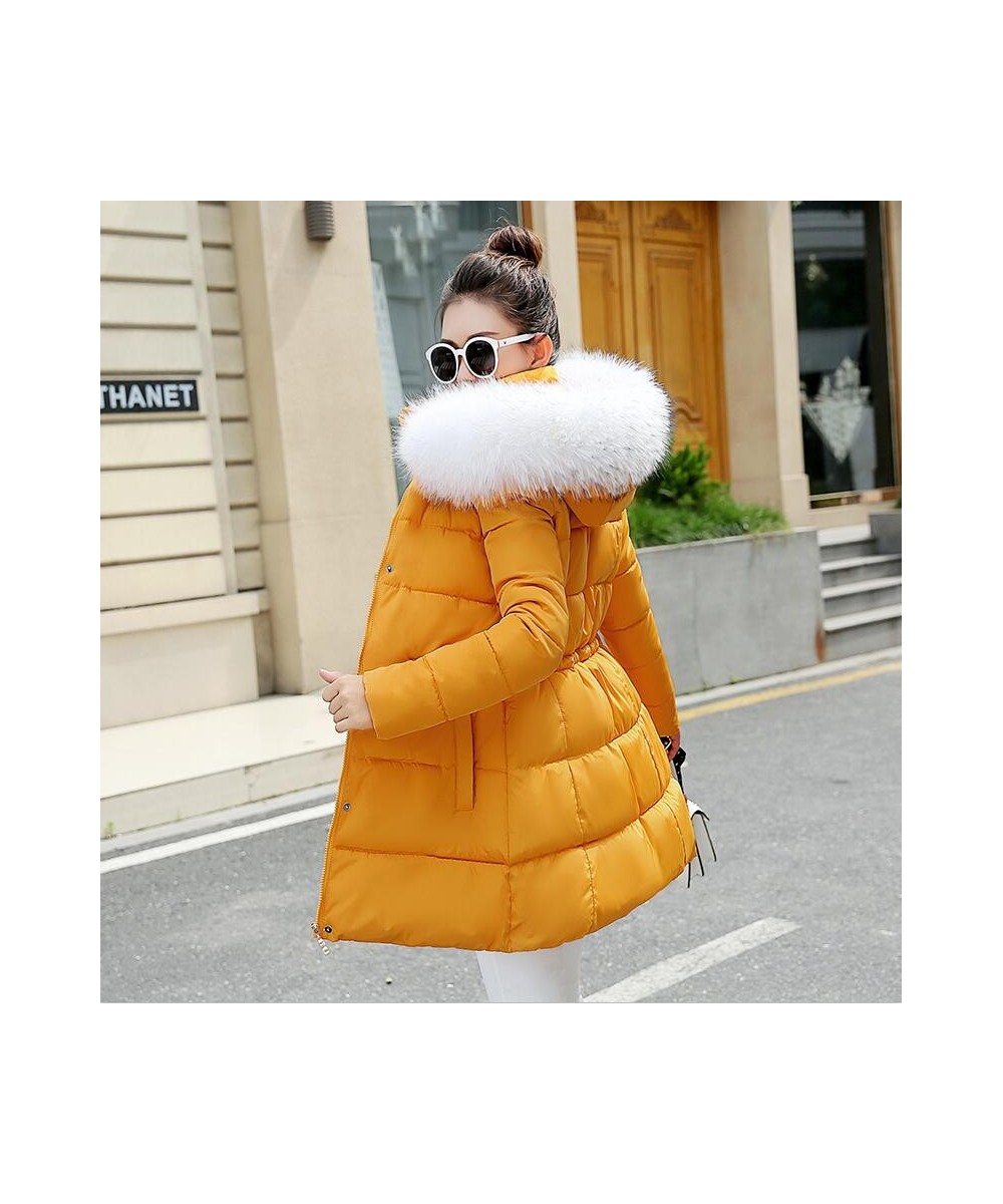 Winter Jacket Women New 2023 Coats Artificial raccoon hair collar Female Parka black Thick Cotton Padded Lining Ladies S-3XXX...