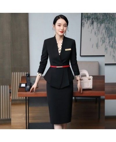 High Quality Fashion Clothing Supplier Wholesale baju Korea Design Latest Ladies Business Ladies Skirt Suits $101.77 - Suits ...