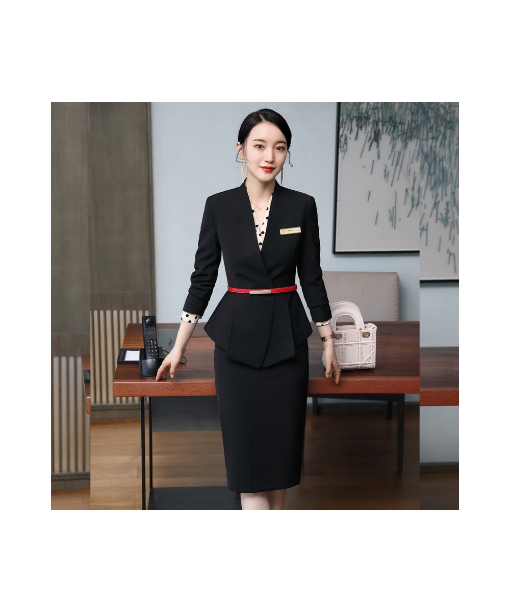 High Quality Fashion Clothing Supplier Wholesale baju Korea Design Latest Ladies Business Ladies Skirt Suits $101.77 - Suits ...