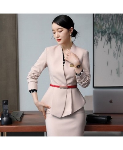 High Quality Fashion Clothing Supplier Wholesale baju Korea Design Latest Ladies Business Ladies Skirt Suits $101.77 - Suits ...