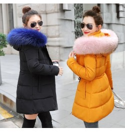 Winter Jacket Women New 2023 Coats Artificial raccoon hair collar Female Parka black Thick Cotton Padded Lining Ladies S-3XXX...